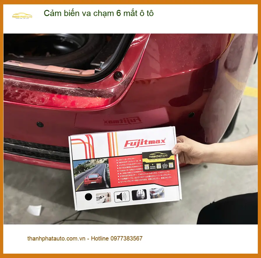 Chị Minh lắp cảm biến va chạm 6 mắt ô tô Toyota Raize tại Quận Bình Tân ảnh thực tế 3