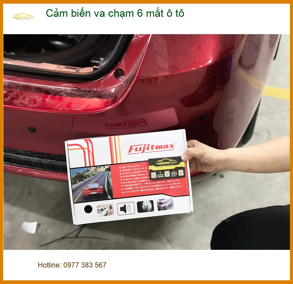 Chị Minh lắp cảm biến va chạm 6 mắt ô tô Toyota Raize tại Quận Bình Tân ảnh thực tế 4
