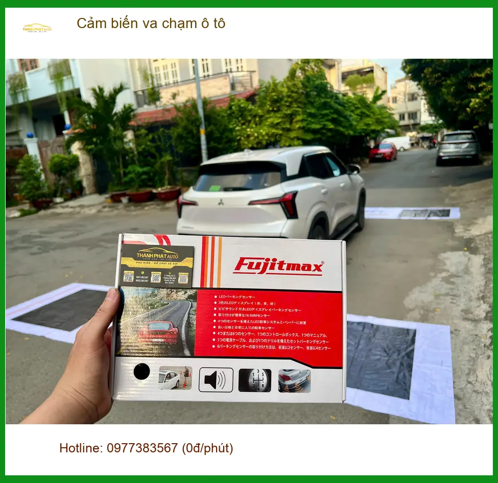 Chị Mai Anh lắp cảm biến va chạm ô tô cho Honda CRV ở Quận 9 ảnh thực tế 2
