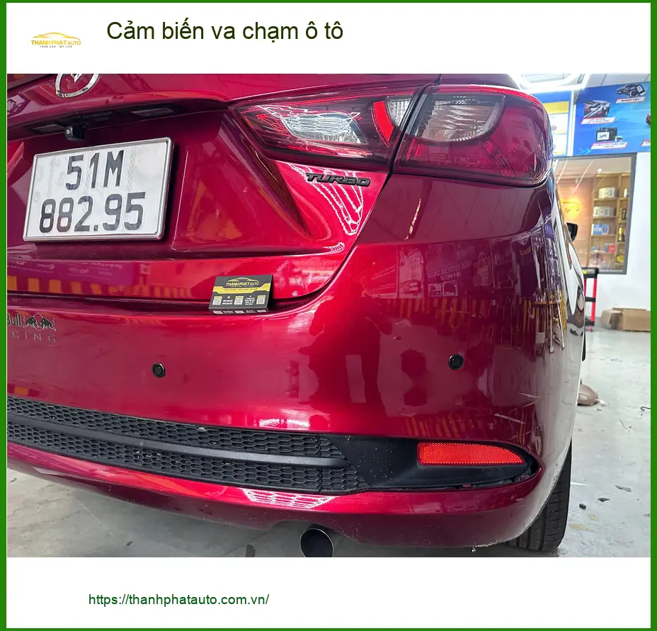 Anh Dũng lắp cảm biến va chạm ô tô cho Hyundai Accent tại Hóc Môn để lái xe an toàn hơn ảnh thực tế 2