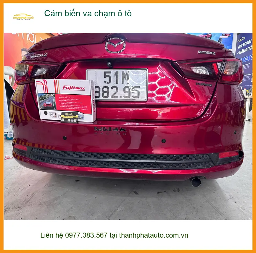 Anh Dũng lắp cảm biến va chạm ô tô cho Hyundai Accent tại Hóc Môn để lái xe an toàn hơn ảnh thực tế 3