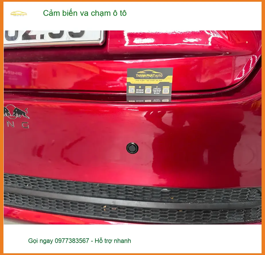 Anh Quốc Bảo lắp cảm biến va chạm ô tô cho Mazda CX-5 tại Bình Chánh tránh va quẹt ảnh thực tế 4