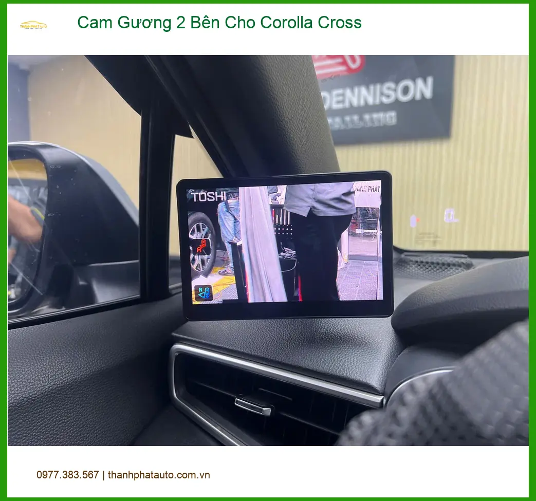 Chị Thảo lắp Cam gương 2 bên Corolla Cross Quận 11 loại bỏ điểm mù ảnh thực tế 3