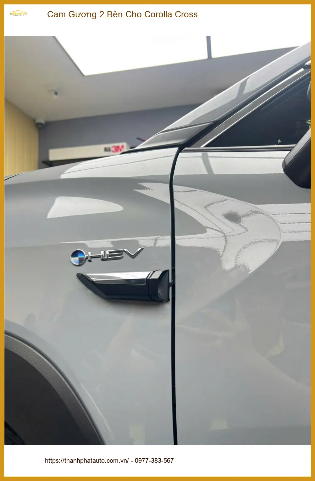 Anh Dũng gắn cam gương 2 bên Corolla Cross ở Quận Bình Tân để an toàn khi lùi ảnh thực tế 4