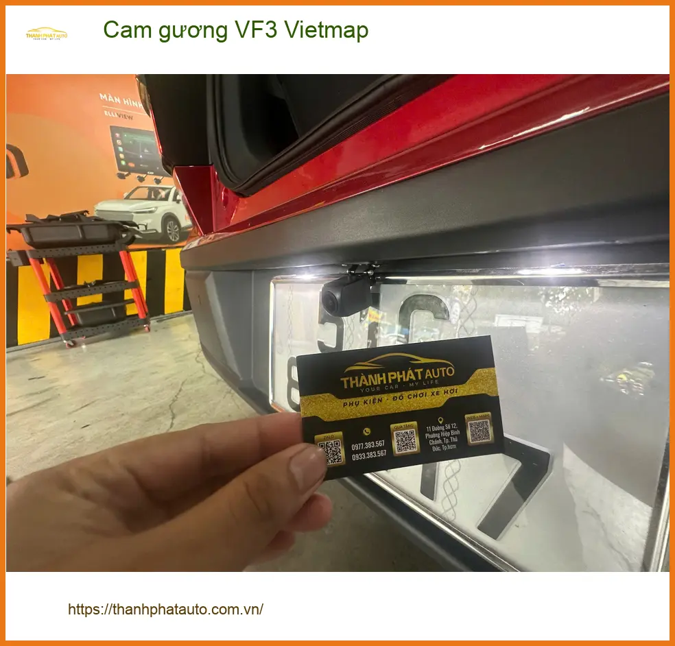 Bác Cường lắp cam gương Vietmap cho VinFast VF3 tại Quận Tân Bình để an tâm di chuyển trong phố ảnh thực tế 4