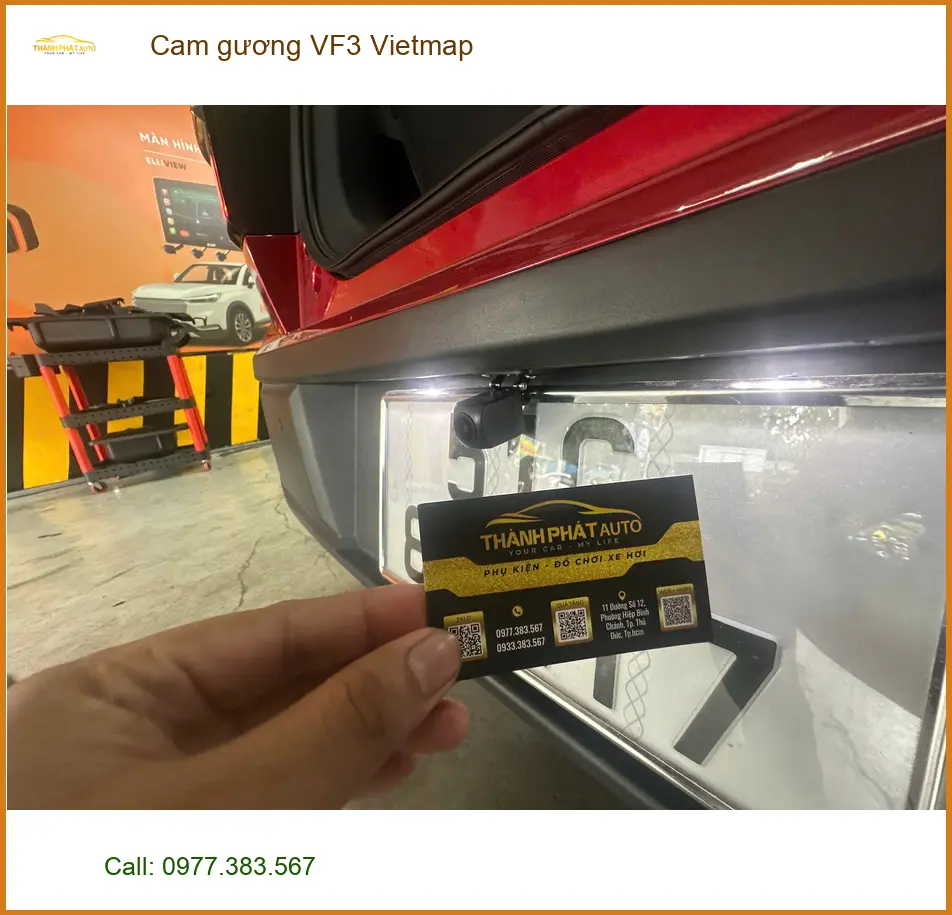Anh Trường lắp cam gương VF3 Vietmap cho Kia K3 tại Quận 9 để lái xe an toàn ảnh thực tế 3