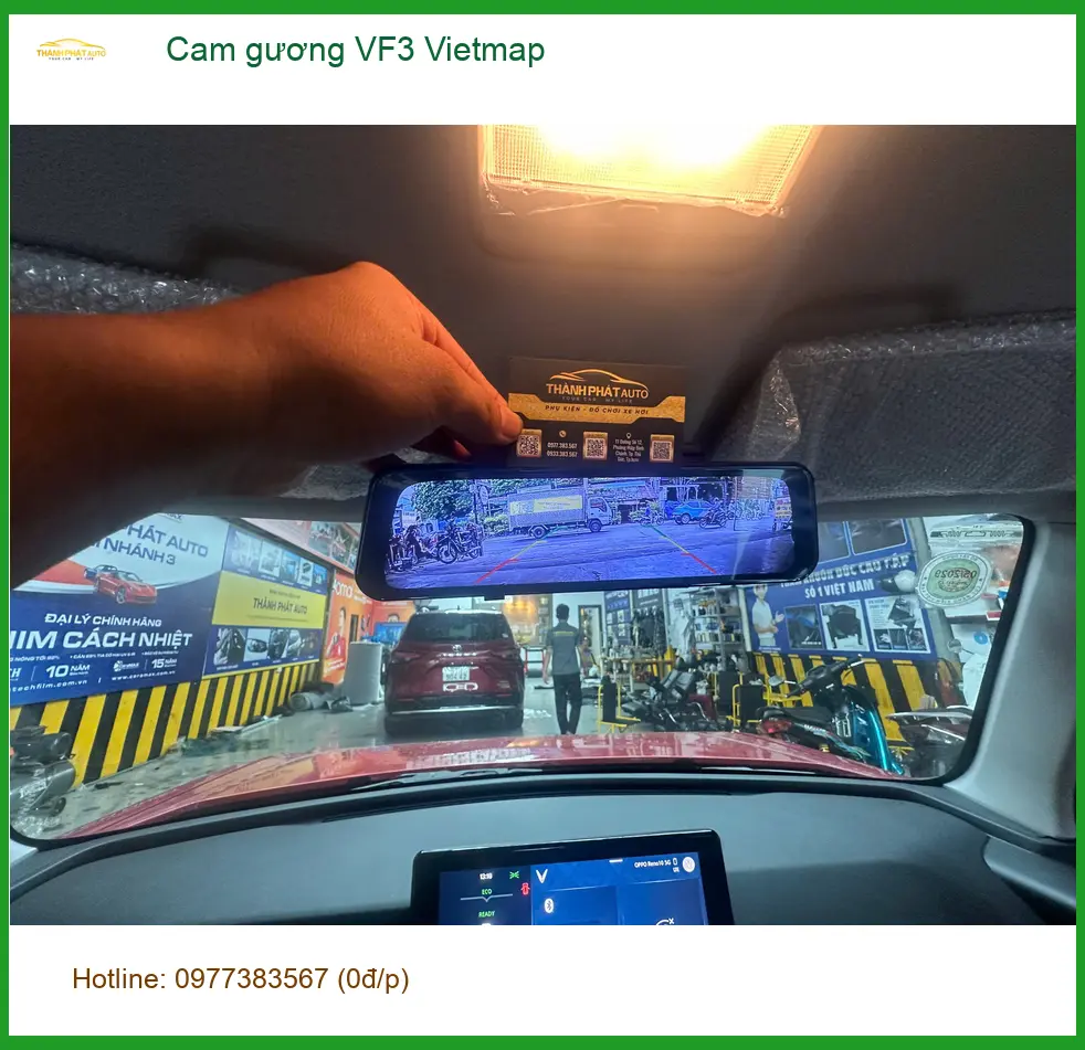 Anh Trường lắp cam gương VF3 Vietmap cho Kia K3 tại Quận 9 để lái xe an toàn ảnh thực tế 4