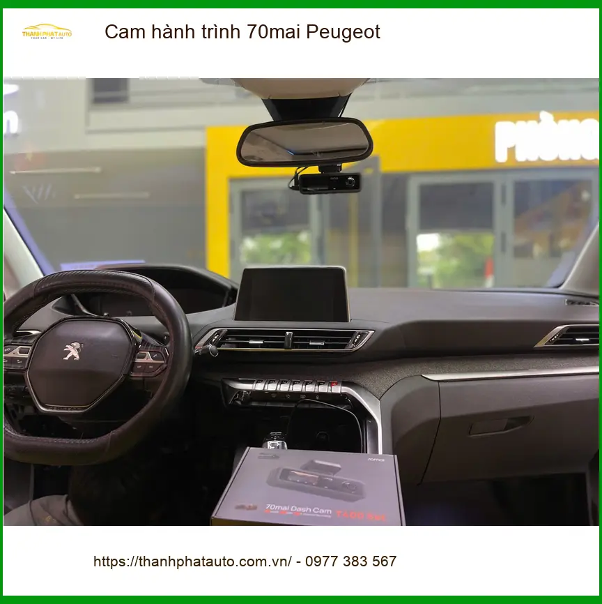 Anh Quang lắp Cam hành trình 70mai cho Peugeot 5008 tại Củ Chi chính hãng ảnh thực tế 2