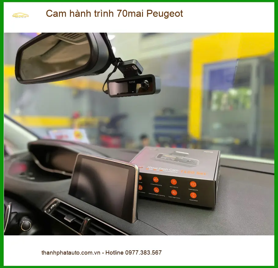 Anh Quang lắp Cam hành trình 70mai cho Peugeot 3008 tại Quận Gò Vấp ảnh thực tế 2