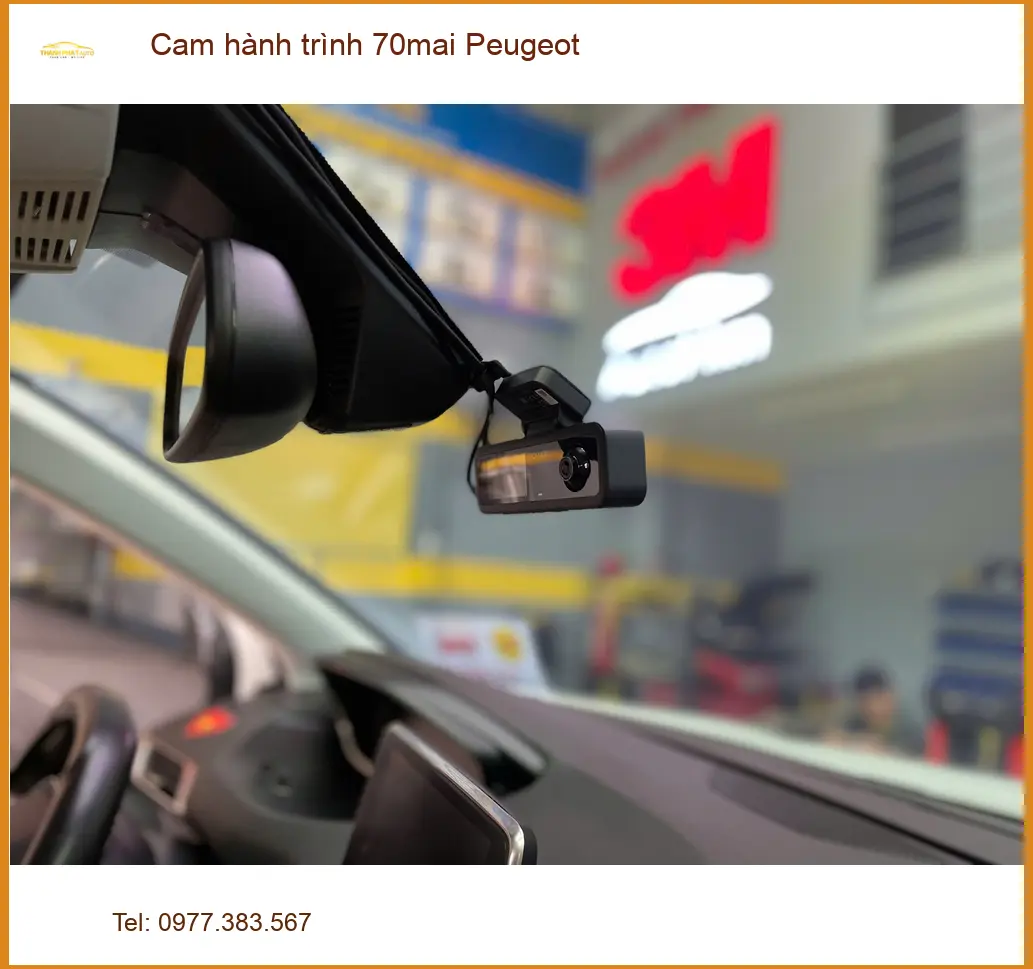Anh Quang lắp Cam hành trình 70mai cho Peugeot 3008 tại Quận Gò Vấp ảnh thực tế 4