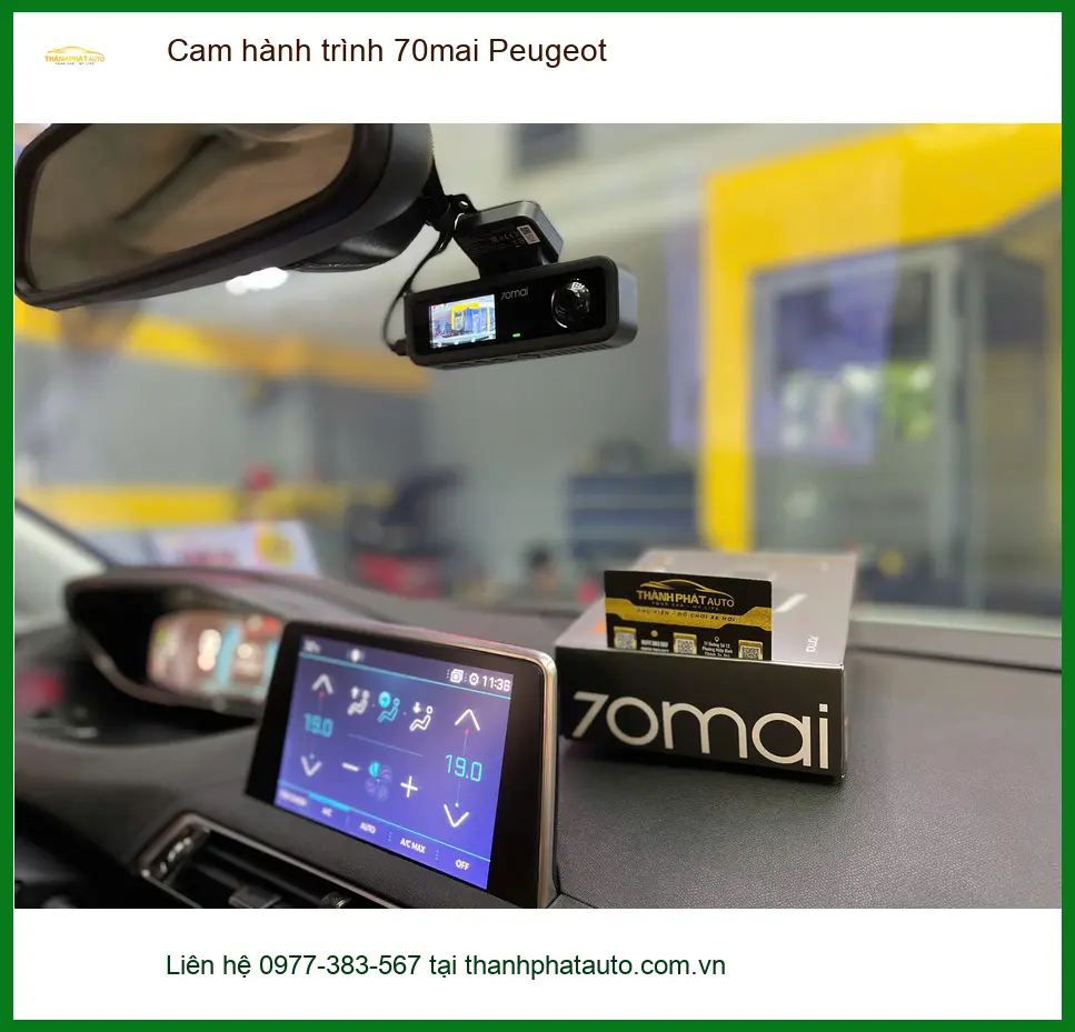 Anh Quang lắp Cam hành trình 70mai cho Peugeot 3008 tại Quận Gò Vấp ảnh thực tế 5