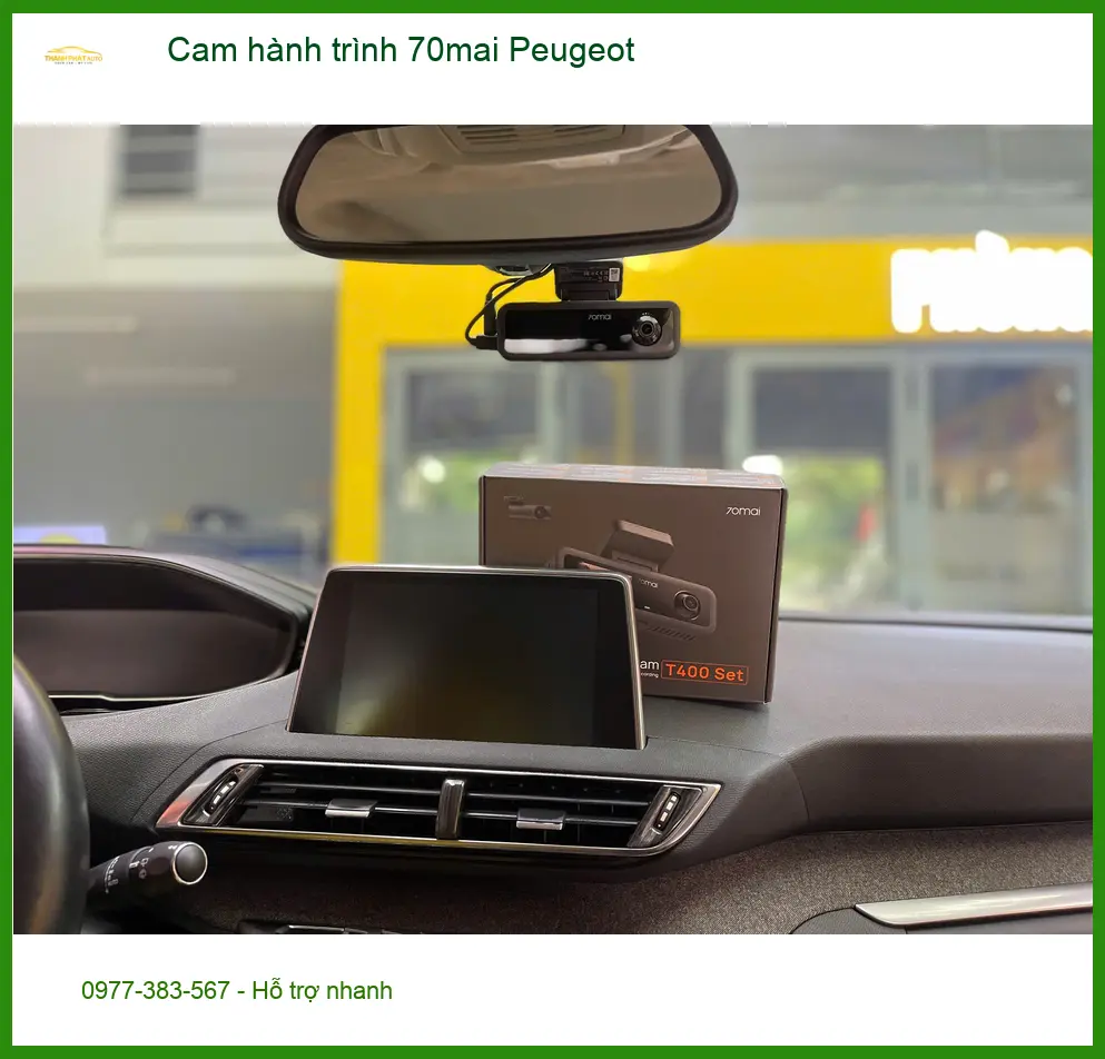 Anh Phước lắp cam hành trình 70mai cho Peugeot tại Quận 6 trước chuyến đi xa an toàn ảnh thực tế 2