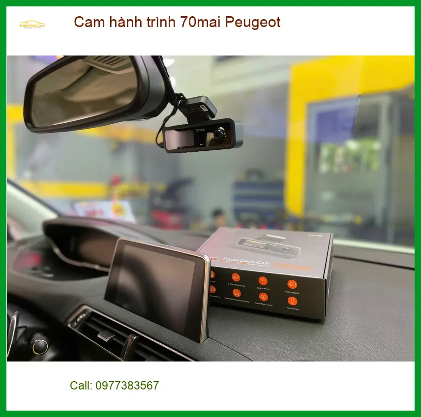 Anh Phước lắp cam hành trình 70mai cho Peugeot tại Quận 6 trước chuyến đi xa an toàn ảnh thực tế 3