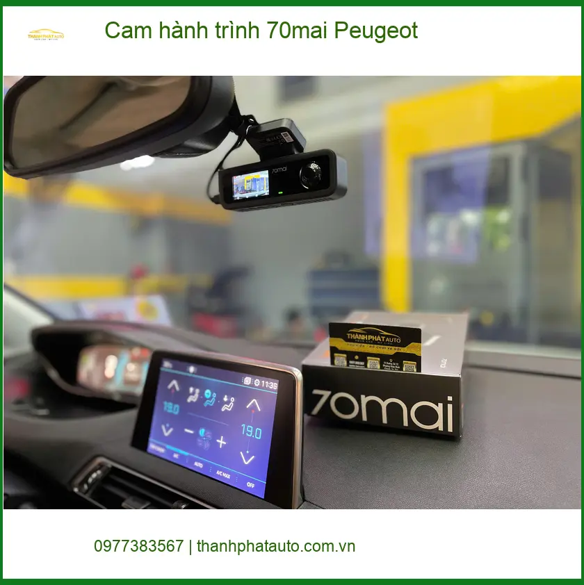 Anh Phước lắp cam hành trình 70mai cho Peugeot tại Quận 6 trước chuyến đi xa an toàn ảnh thực tế 5