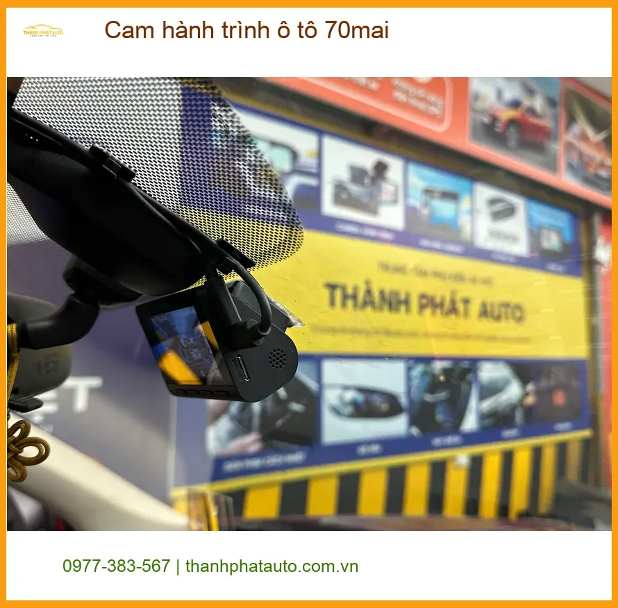 Chú Quang lắp cam hành trình ô tô 70mai cho Toyota Vios tại Bình Chánh để yên tâm di chuyển ảnh thực tế 5