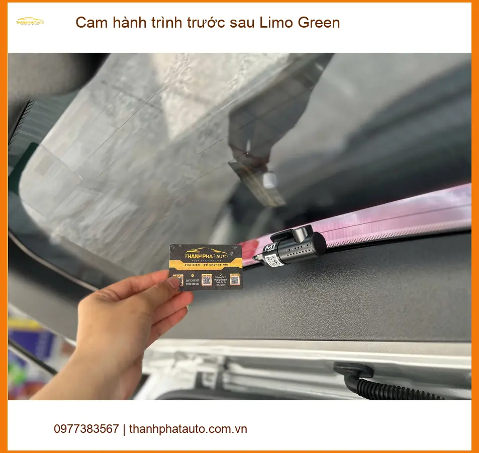 Anh Tùng lắp Cam hành trình trước sau Limo Green Quận Gò Vấp ảnh thực tế 3