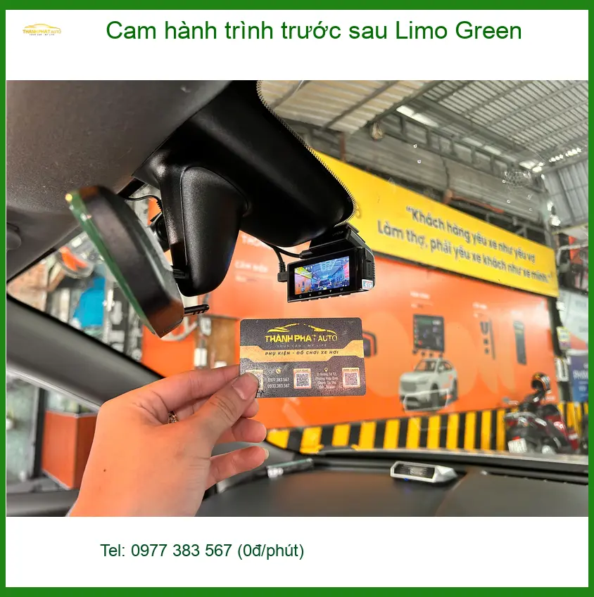 Anh Tùng lắp Cam hành trình trước sau Limo Green Quận Gò Vấp ảnh thực tế 4