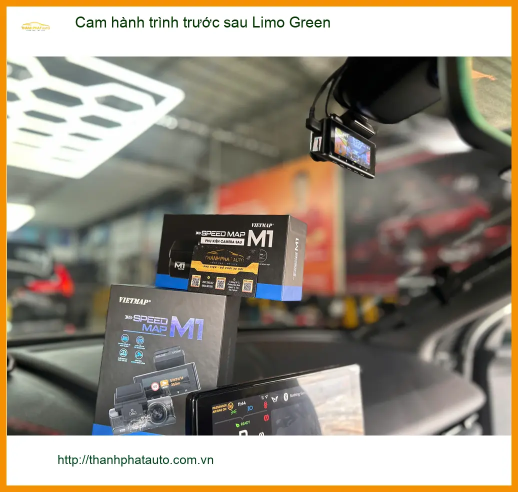Anh Đạt lắp cam hành trình trước sau Limo Green tại Quận Thủ Đức ảnh thực tế 2