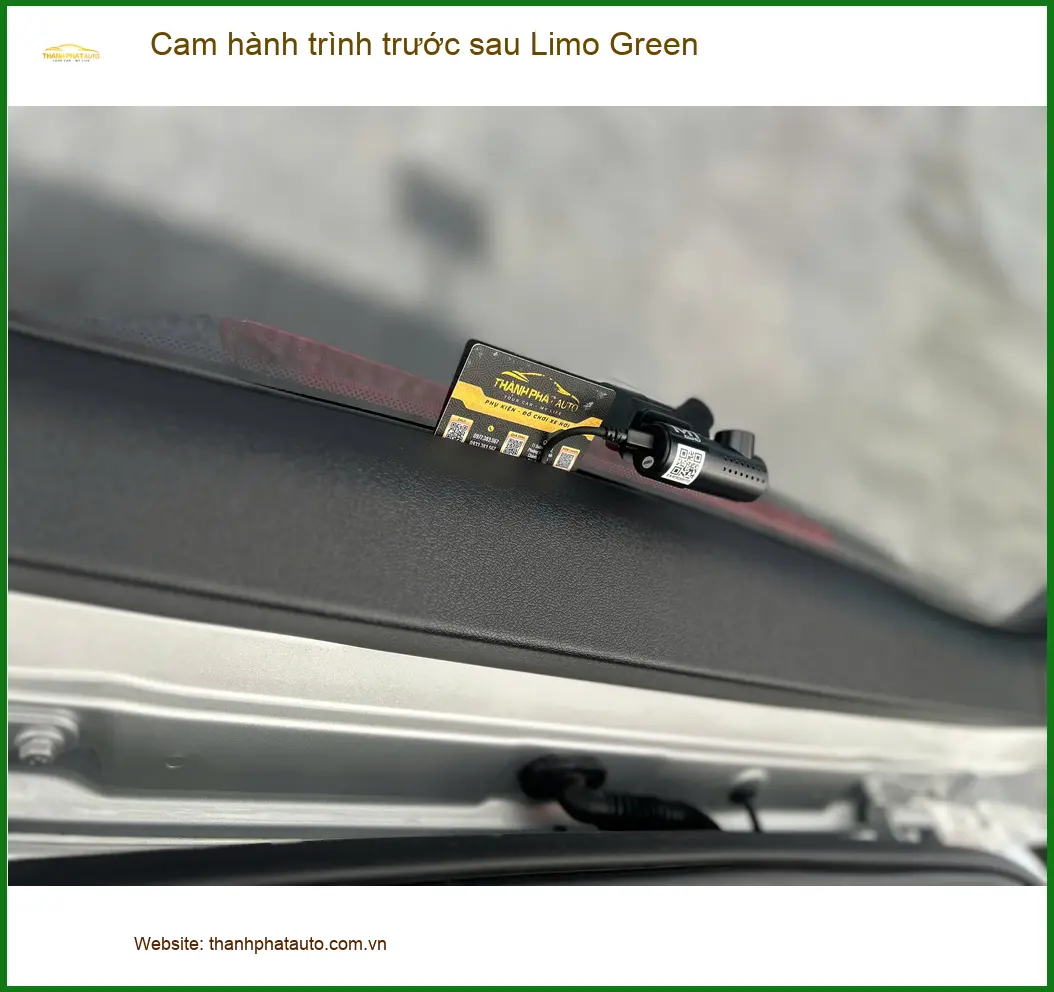 Anh Đạt lắp cam hành trình trước sau Limo Green tại Quận Thủ Đức ảnh thực tế 3