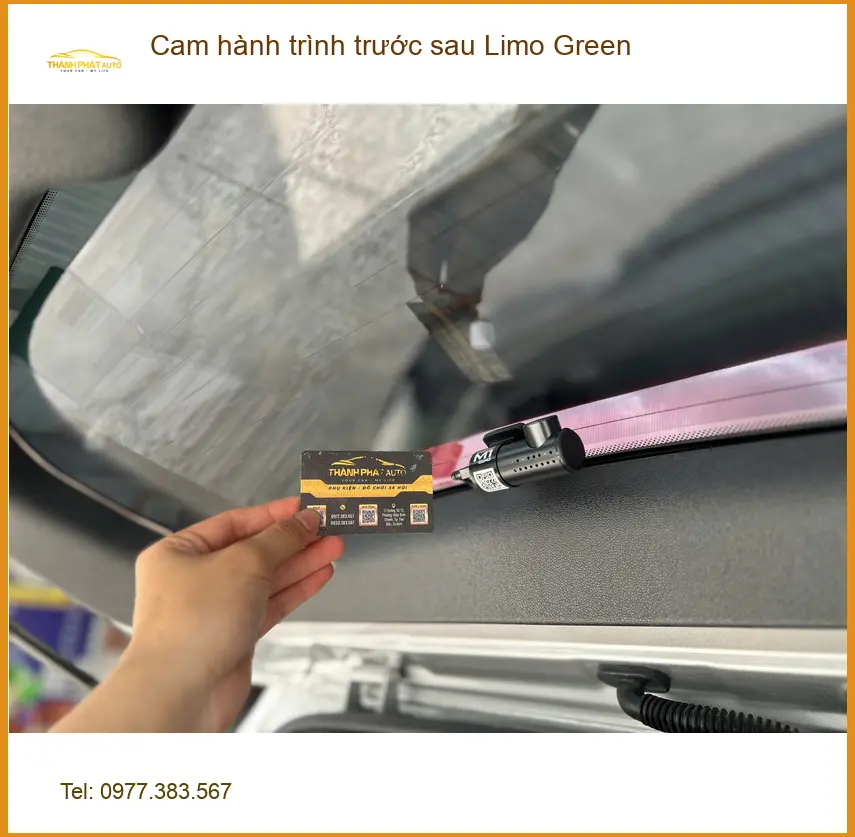 Chú Phong lắp cam hành trình trước sau Limo Green cho Honda HRV Quận 12 ghi hình an toàn