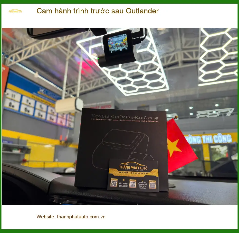 Anh Minh gắn cam hành trình trước sau Outlander Quận Gò Vấp ảnh thực tế 4