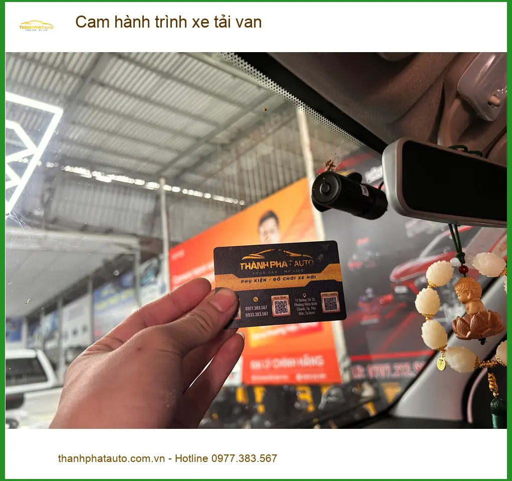 Anh Phước lắp cam hành trình cho Hyundai H150 Van tại Hóc Môn để ghi lại lộ trình ảnh thực tế 2