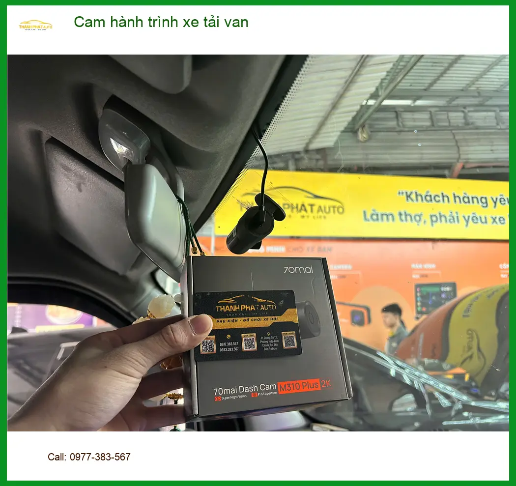 Anh Phước lắp cam hành trình cho Hyundai H150 Van tại Hóc Môn để ghi lại lộ trình ảnh thực tế 4