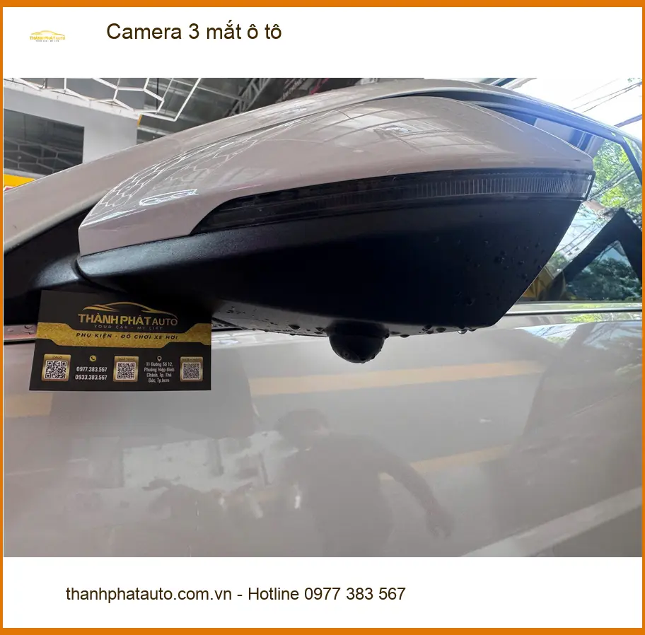 Chị Thanh lắp Camera 3 mắt ô tô cho Hyundai Accent tại Quận 1 để lái xe an toàn ảnh thực tế 4