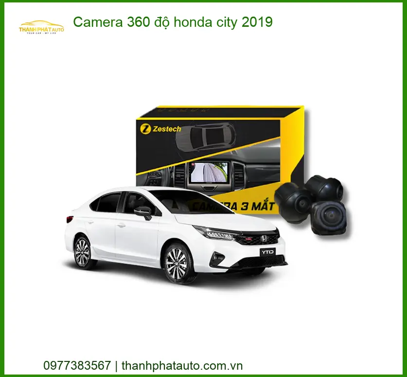 Camera 360 độ Honda City 2019 - Trung Tâm Lắp Đặt Chính Hãng TPHCM