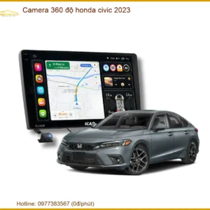 Camera 360 độ Honda Civic 2023 - Đơn Vị Gắn Chính Hãng Giá Tốt TPHCM