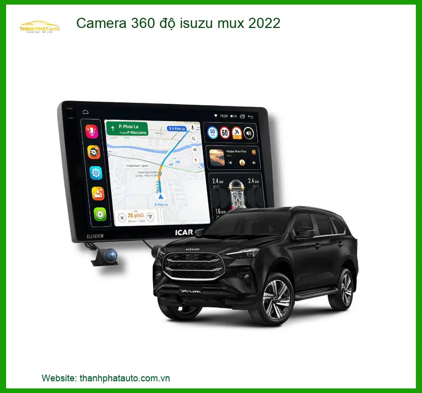 Camera 360 Độ Isuzu Mu-X 2022 - Trung Tâm Gắn Chính Hãng Giá Tốt TPHCM