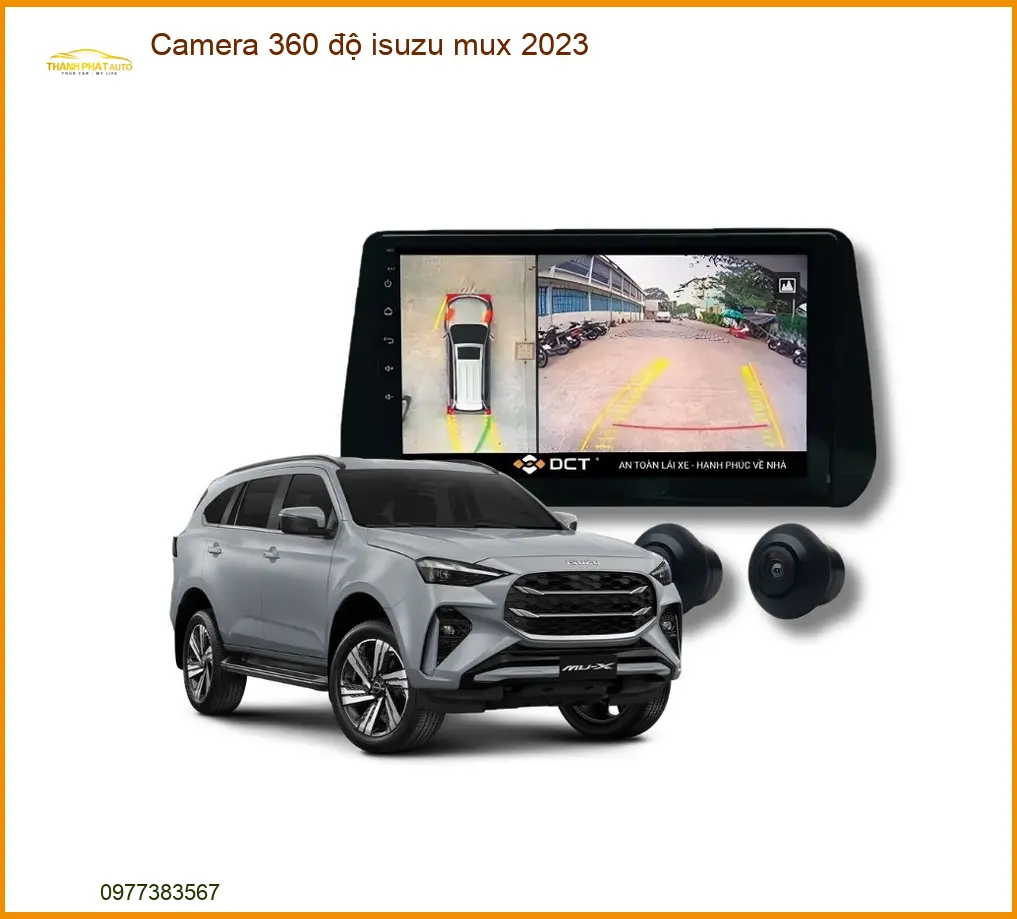 Hệ Thống Camera 360 độ Isuzu Mu-X 2023 - Địa Chỉ Lắp Đặt Uy Tín TPHCM