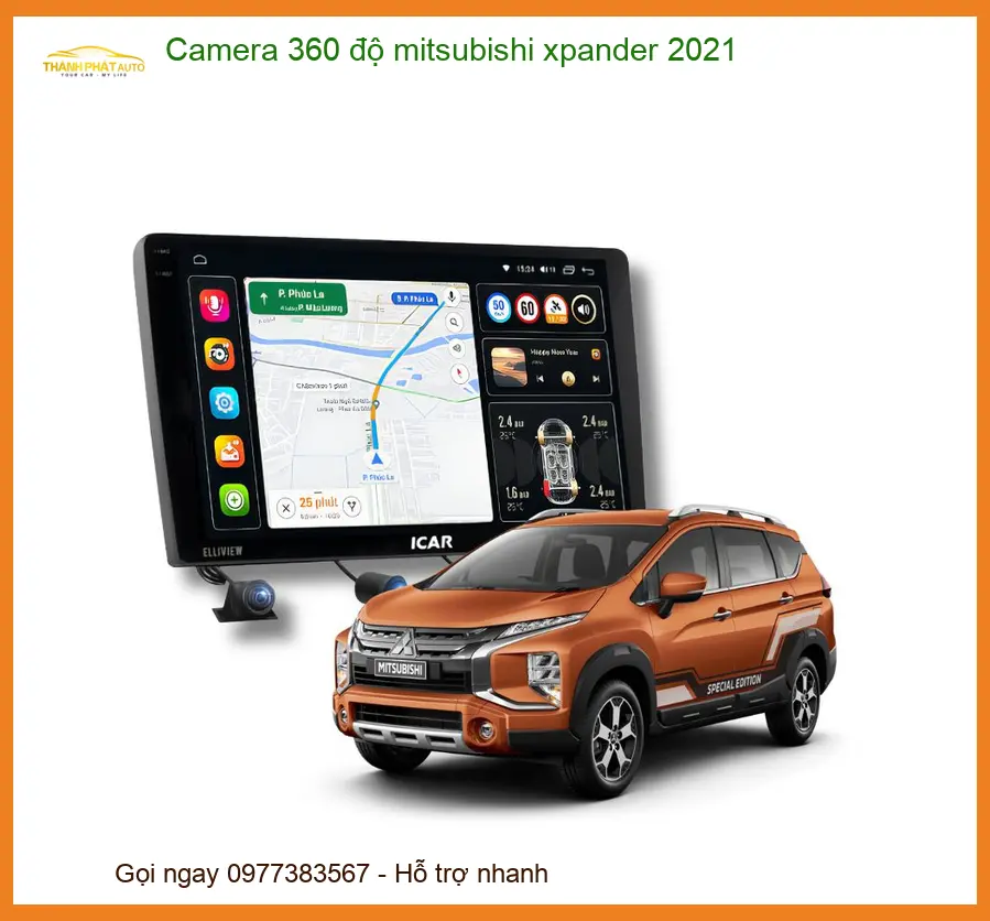 Camera 360 độ Mitsubishi Xpander 2021 - Địa Chỉ Lắp Đặt Uy Tín TPHCM