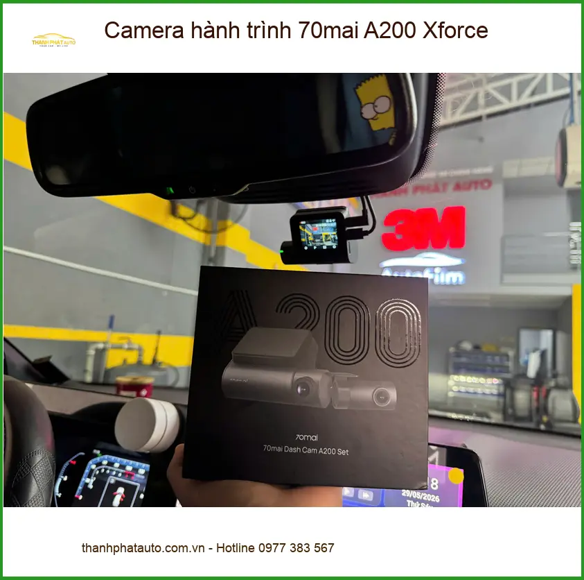 Anh Quang lắp Camera hành trình 70mai A200 Xforce cho Honda CRV tại Gò Vấp tìm nơi gắn chuyên nghiệp