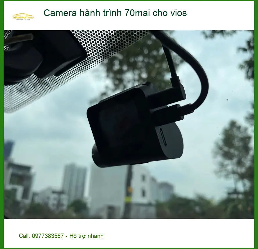 Anh Khải lắp camera hành trình 70mai cho Vios tại Quận 5 để ghi lại hành trình rõ nét ảnh thực tế 2
