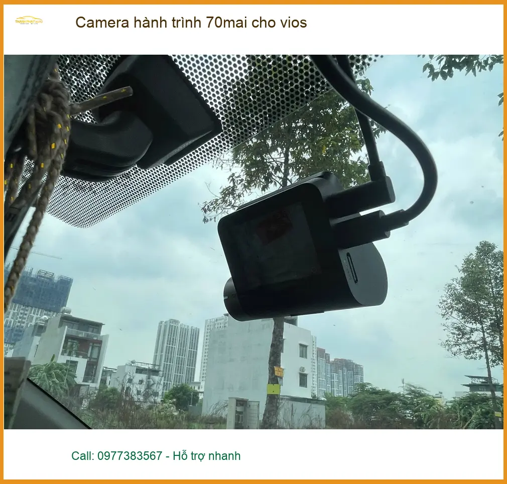 Anh Nhật lắp Camera hành trình 70mai cho Toyota Vios tại Củ Chi để an tâm lái xe ảnh thực tế 2