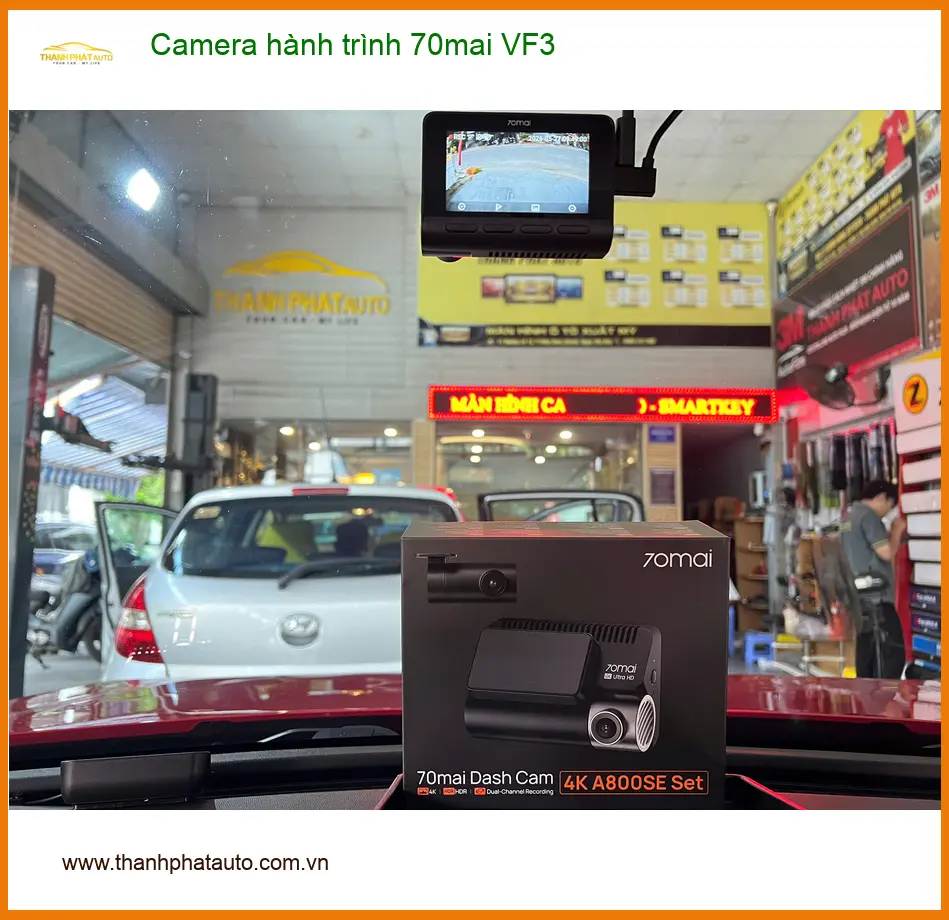 Chị Thư lắp Camera hành trình 70mai VF3 cho MG5 ở Tân Phú, an tâm lái.