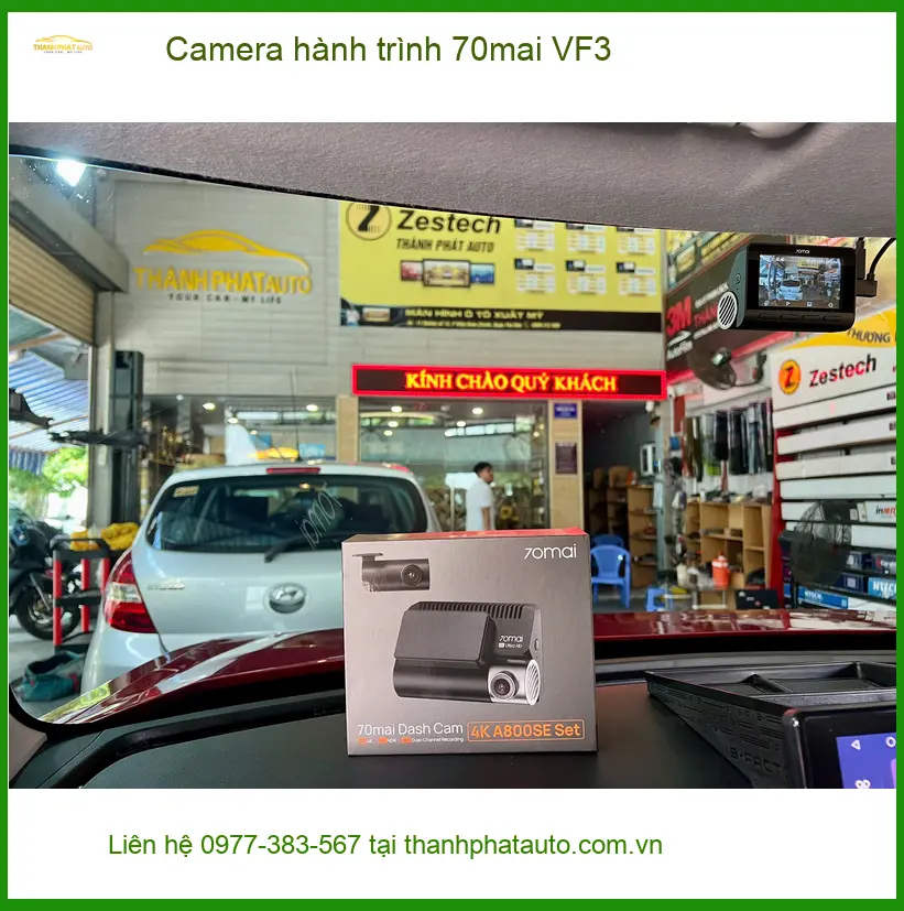 Chị Thanh Mai lắp Camera hành trình 70mai VF3 tại Quận 1 an toàn