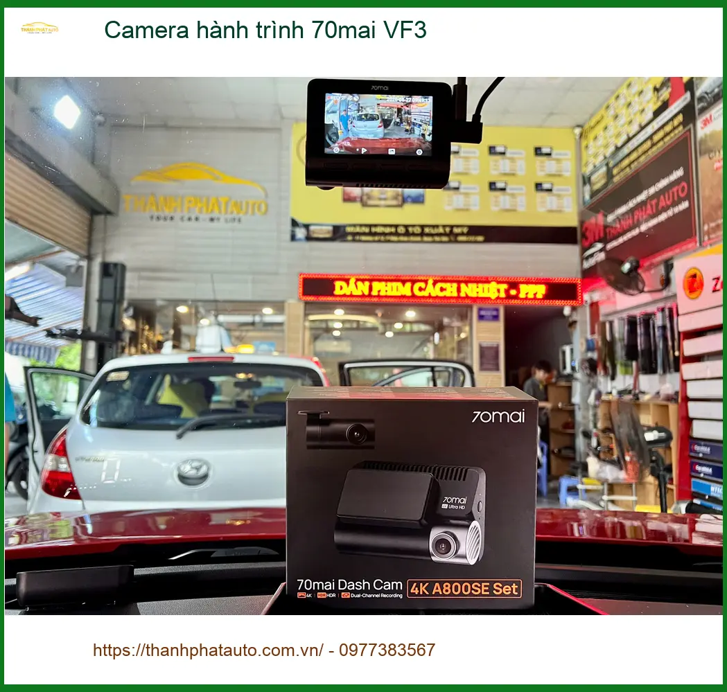 Chị Thanh Mai lắp Camera hành trình 70mai VF3 tại Quận 1 an toàn ảnh thực tế 2