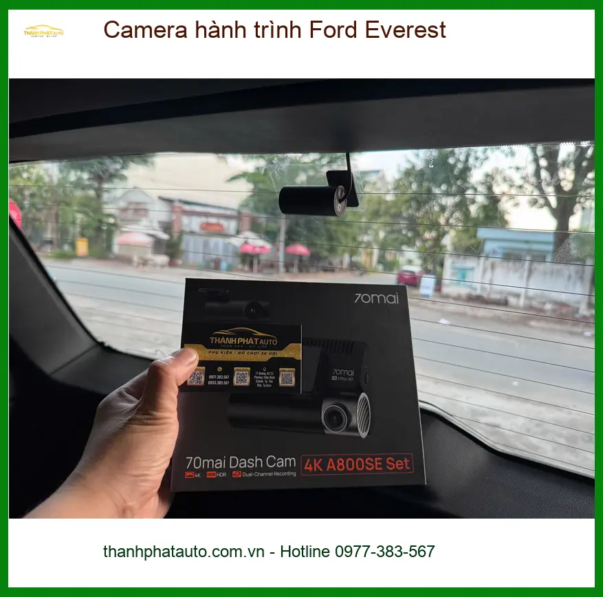 Anh Minh lắp camera hành trình Ford Everest tại Quận 12 để ghi lại hành trình an toàn ảnh thực tế 2