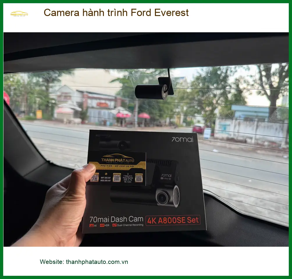 Anh Quang lắp Camera hành trình Ford Everest tại Quận 6 vì thường xuyên đi đường dài