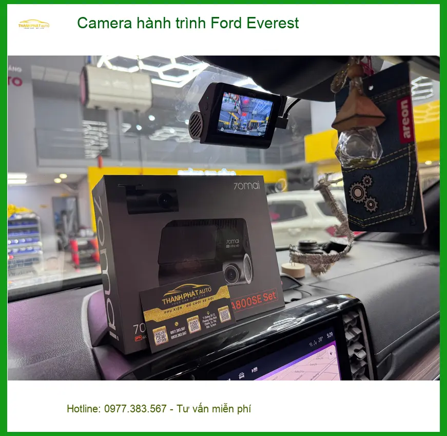 Anh Quang lắp Camera hành trình Ford Everest tại Quận 6 vì thường xuyên đi đường dài ảnh thực tế 2