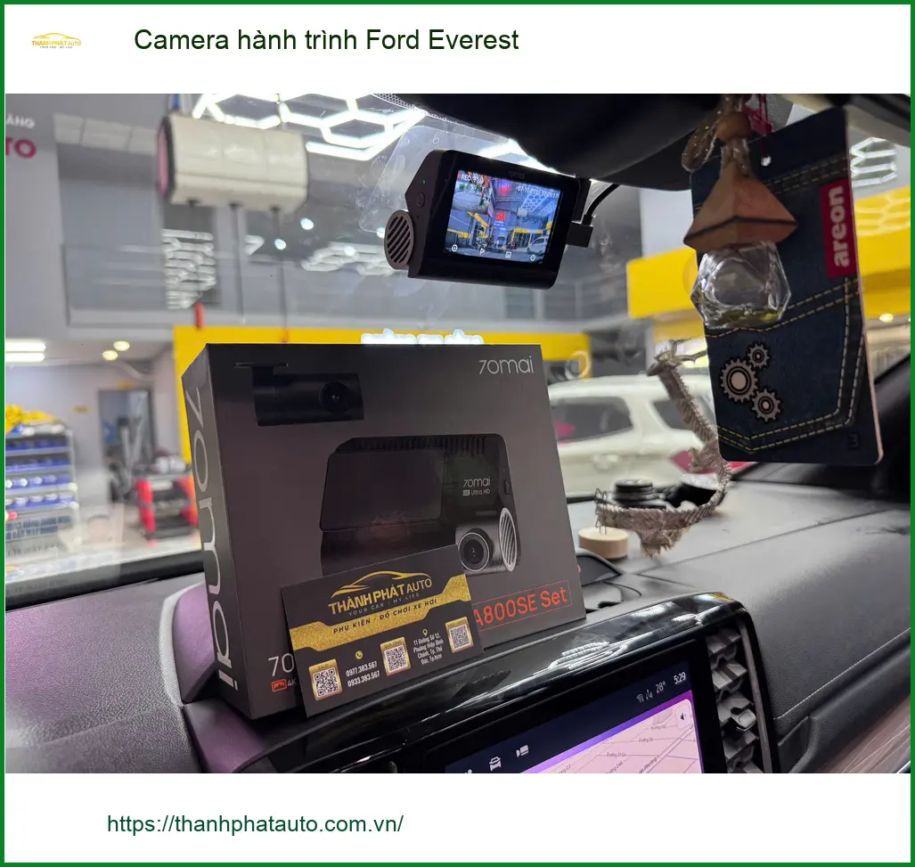 Chị Mai lắp Camera hành trình Ford Everest uy tín tại Quận Huyện Nhà Bè