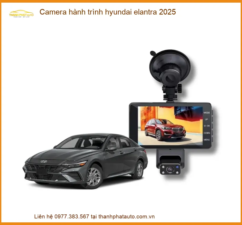 Camera hành trình Hyundai Elantra 2025 - Địa Chỉ Lắp Đặt Uy Tín TPHCM