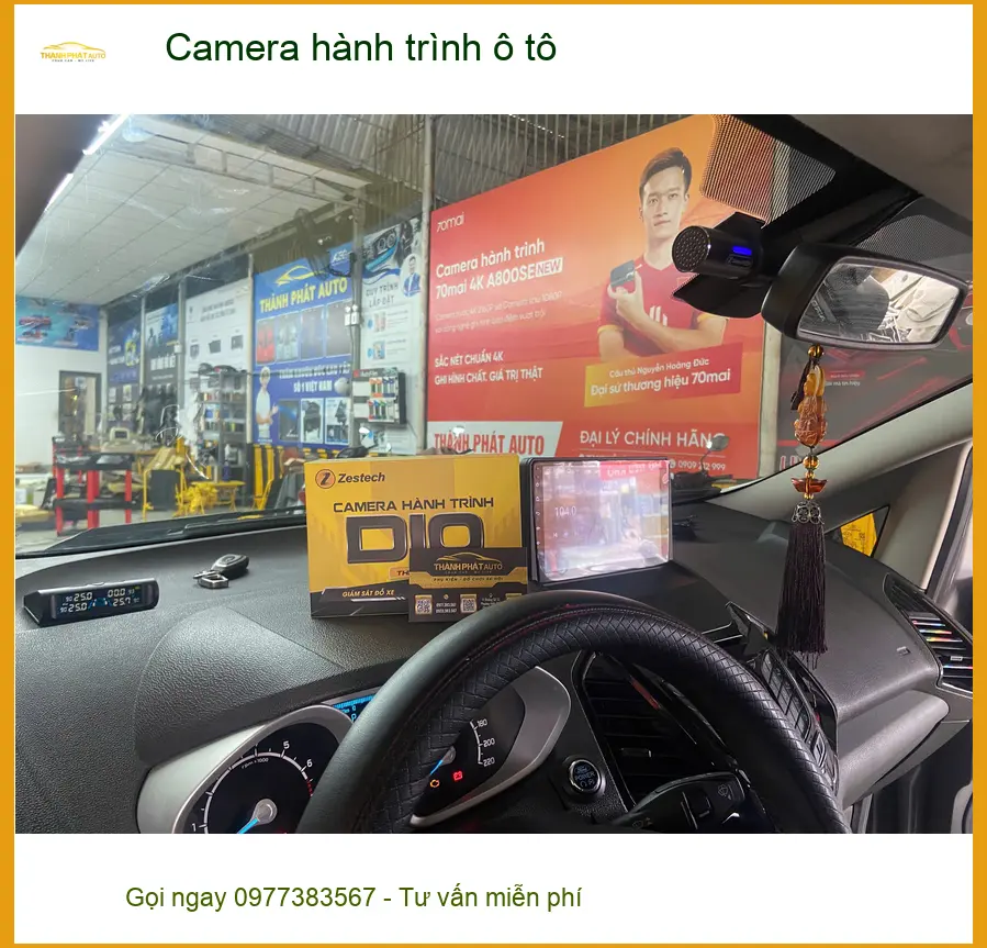 Anh Quang lắp Camera hành trình ô tô Kia Carnival tại Gò Vấp an tâm lái xe ảnh thực tế 4