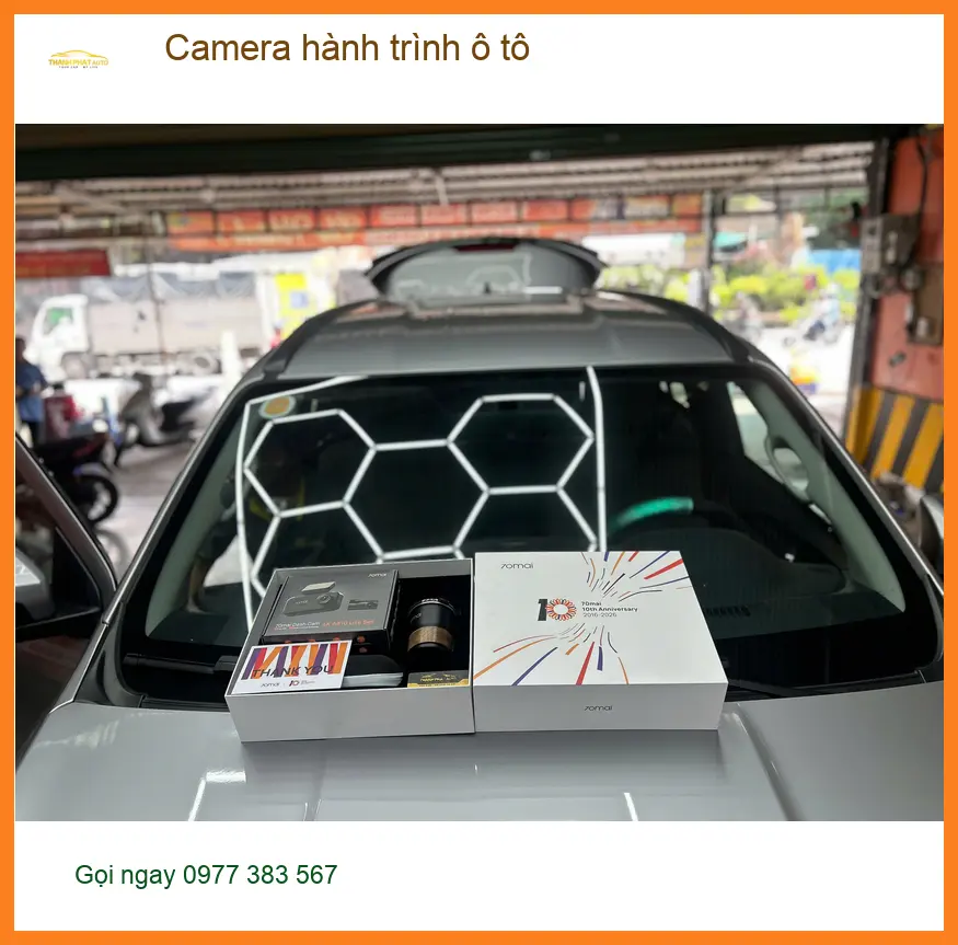 Địa chỉ lắp camera hành trình ô tô uy tín tại Hóc Môn cho xe anh Phúc ảnh thực tế 4