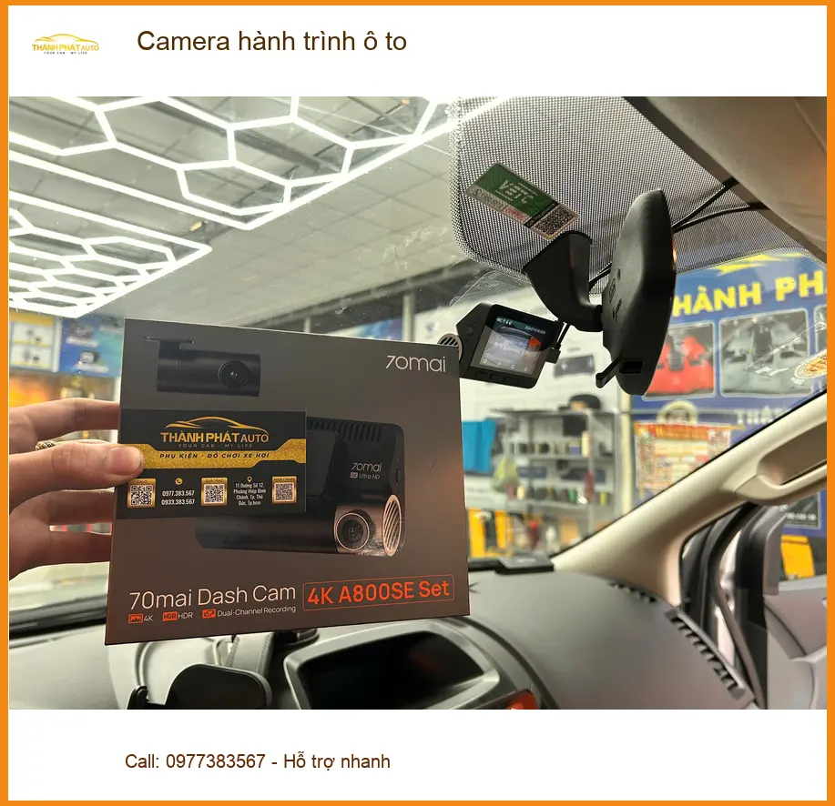 Cô Lan Anh lắp Camera hành trình ô tô Honda CRV tại Quận 6 uy tín ảnh thực tế 4