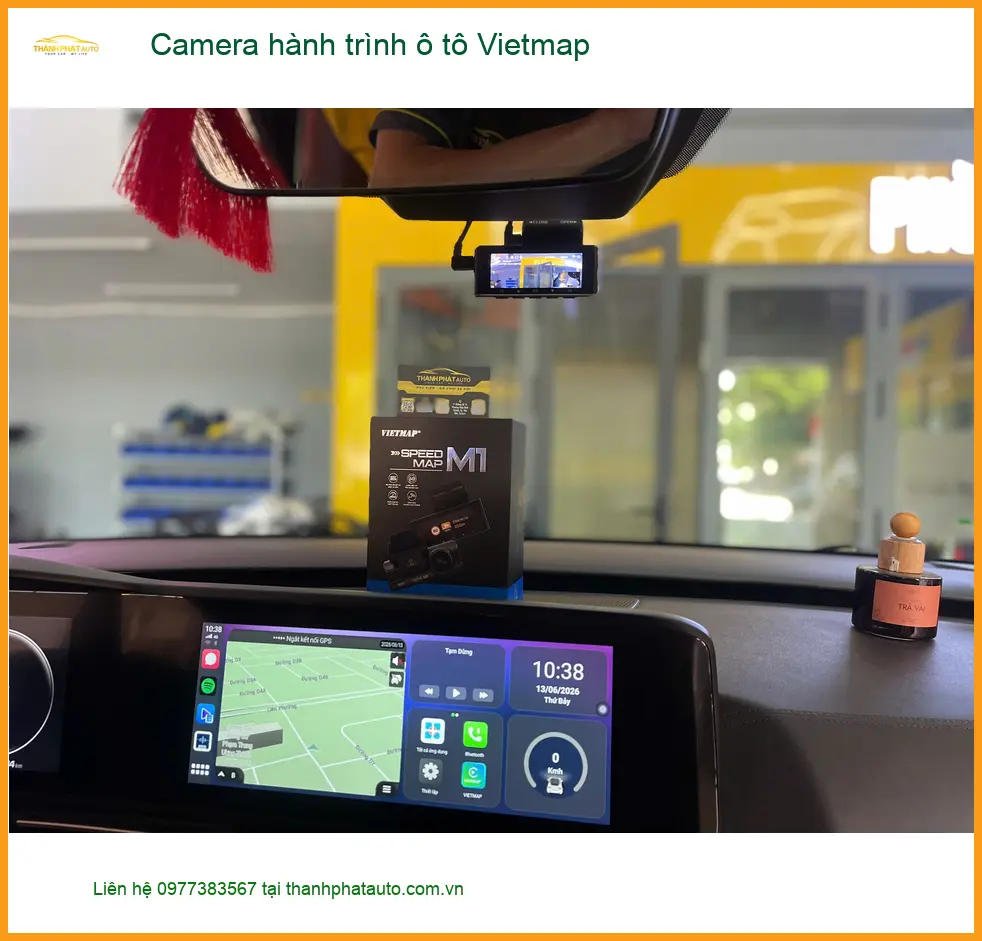 Anh Bách lắp Camera hành trình ô tô Vietmap cho Vios tại Hóc Môn ảnh thực tế 5