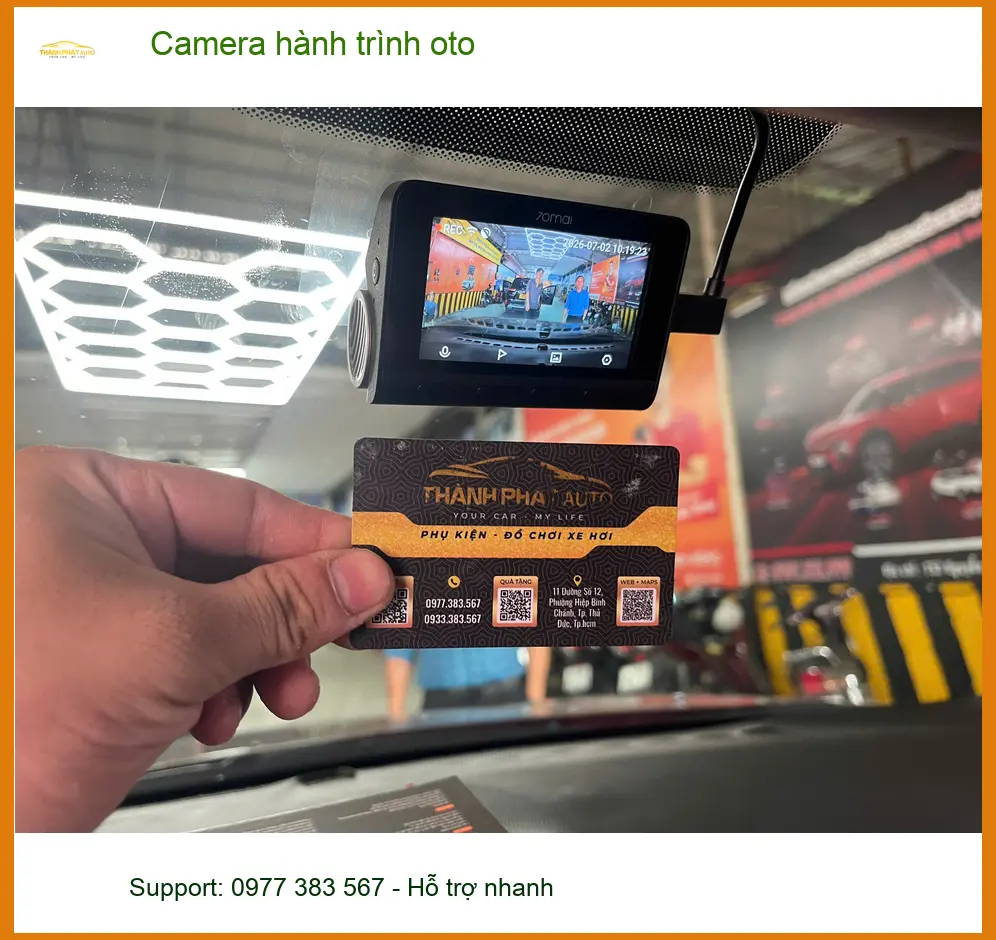 Anh Hữu Bằng lắp Camera hành trình oto cho xe VinFast Lux A2.0 tại Quận 5 ảnh thực tế 3