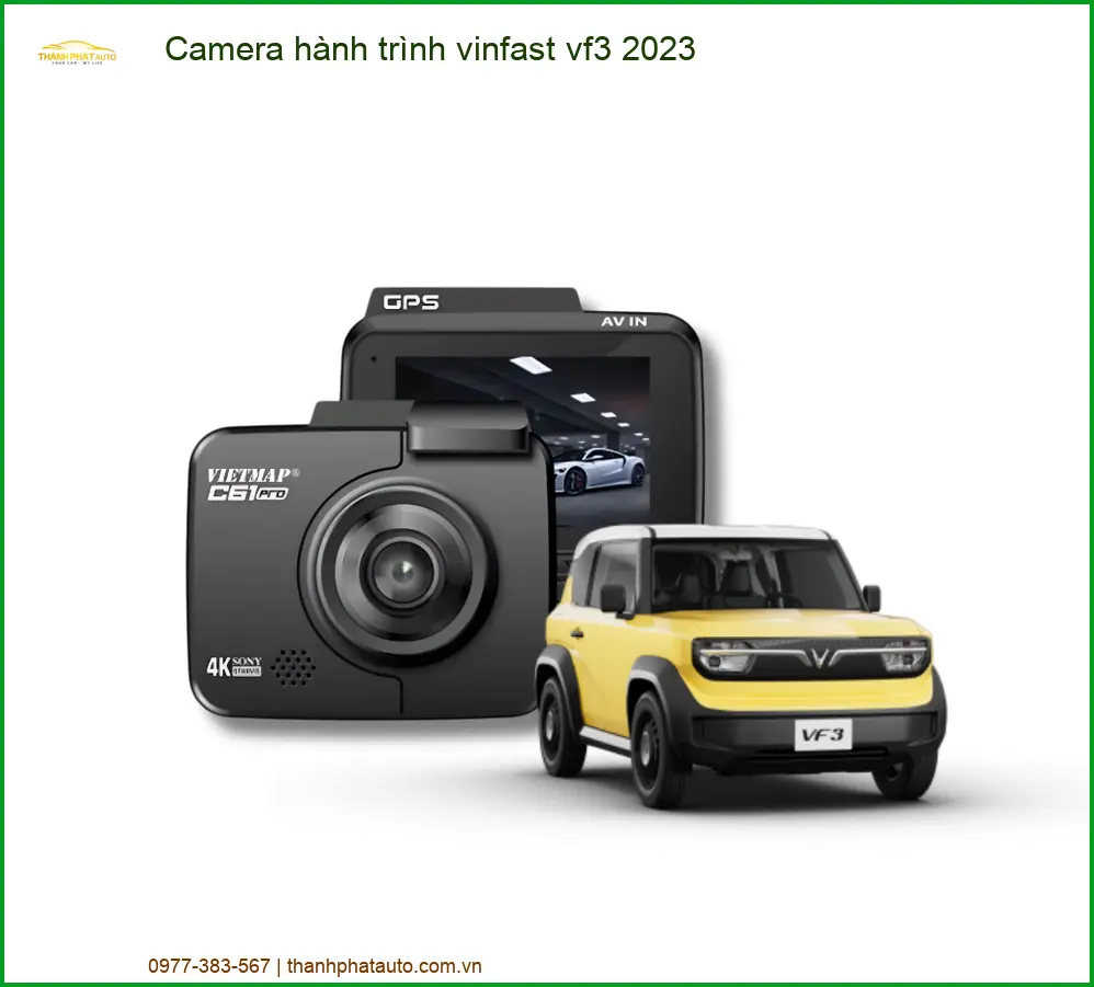 Camera Hành Trình Vinfast VF3 2023 - Trung Tâm Gắn Chính Hãng TPHCM